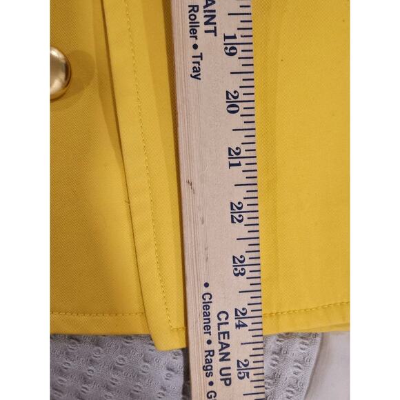J Crew Womens sz 4 Bright Yellow Trudy Peacoat Blazer Double breasted Coat LN - Picture 8 of 10